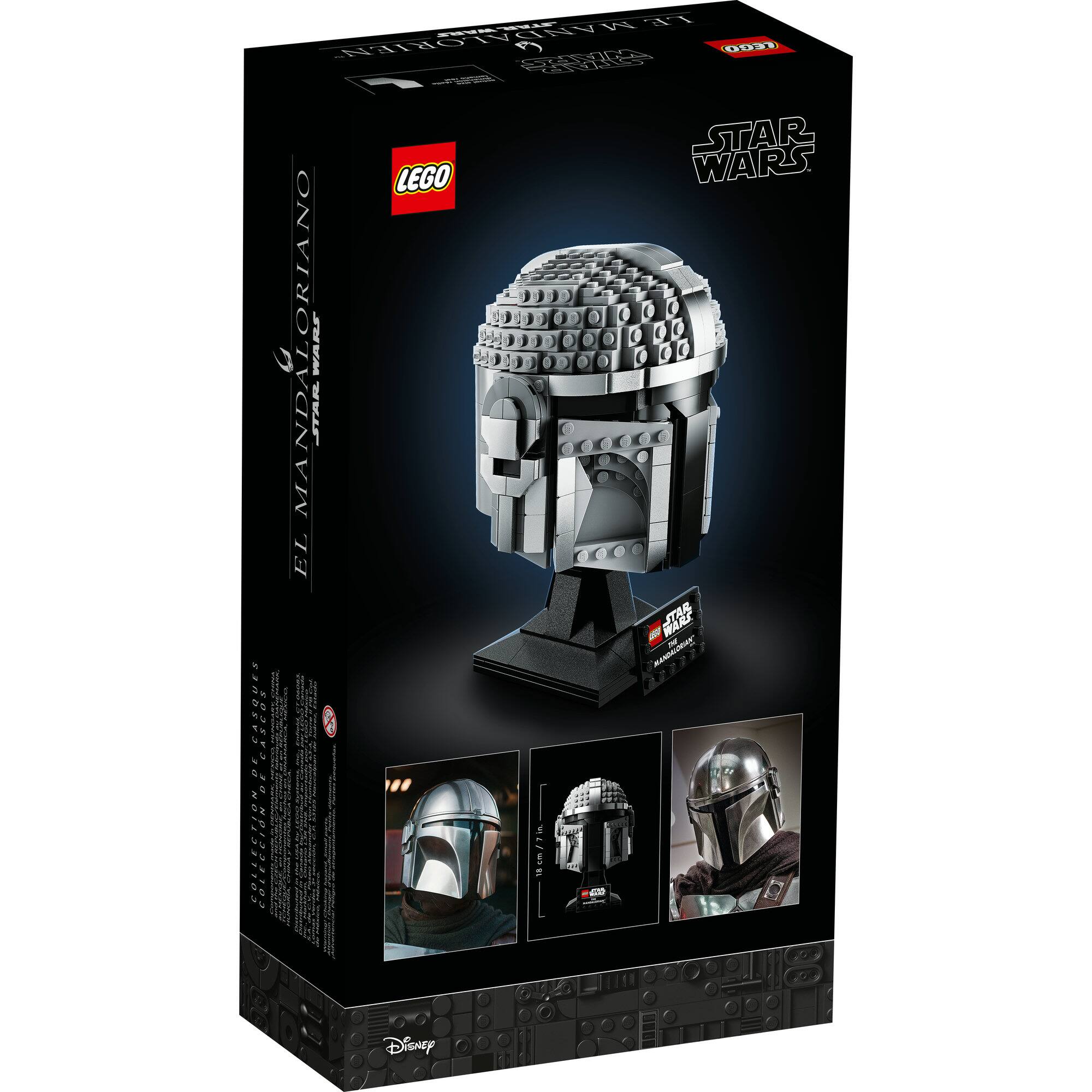 LEGO® Star Wars™ The Mandalorian™ Helmet 75328 Building Kit (584 Pieces)